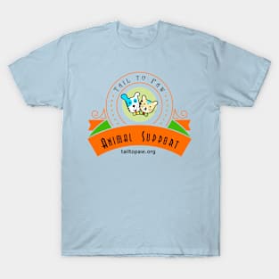 Tail To Paw Logo - with web address T-Shirt